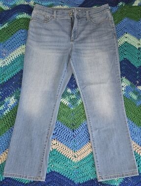 St John's Bay Light Wash Straight Leg Jeans, 16P
